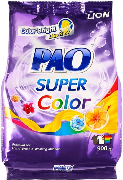 Стиральный порошок антибактериальный Lion Pao Super Color, 900 г