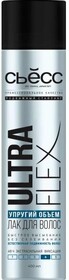Лак для укладки волос «Сьёсс» Ultra Flex упругий объём экстрасильная фиксация 4, 400 мл