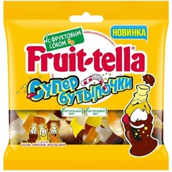 Мармелад жевательный Fruittella Супер Бутылочки, 100 г