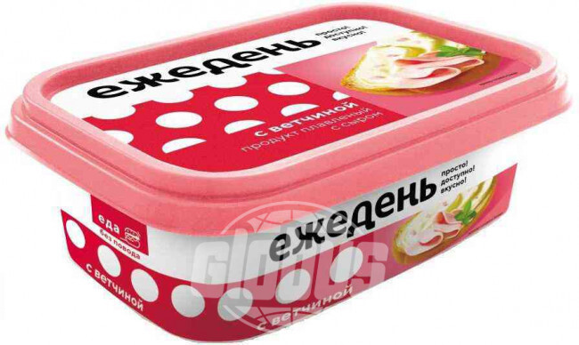 Продукт плавленый с сыром Ежедень с ветчиной 55%, 180 г