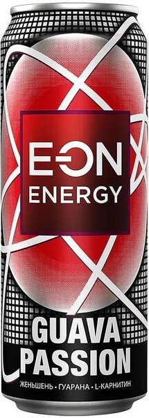 Энергетический напиток E-ON Guava Passion Boom 450 мл., ж/б