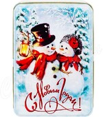 Чай Черный Дракон Снеговик черный 50 гр., ж/б