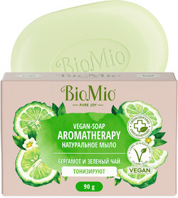 Мыло натуральное Bio Mio Бергамот и зеленый чай 90 гр., картон