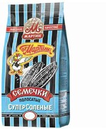 Семечки подсолнечника обжаренные От Мартина полосатые суперсоленые крупный калибр, 250 г