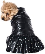 Попона для собак утепленная c юбкой Triol Be Trendy Звезда диско черная, размер XL