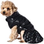 Попона для собак утепленная c юбкой Triol Be Trendy Звезда диско черная, размер XS