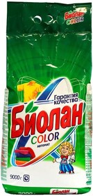 Порошок стиральный Биолан Color Автомат 9 кг