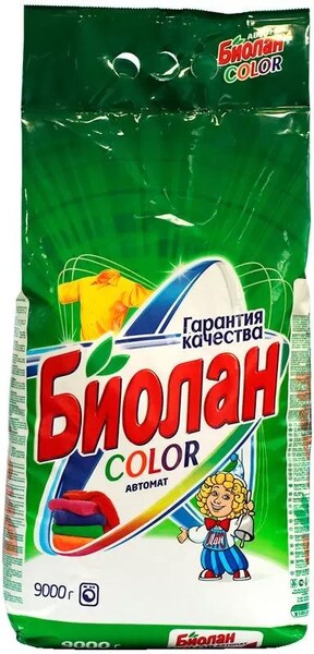 Порошок стиральный Биолан Color Автомат 9 кг