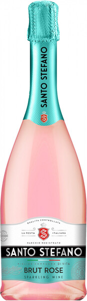 Вино игристое розовое брют «Santo Stefano Brut Rose», 0.75 л
