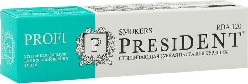 PresiDENT PROFI Smokers зубная паста для устранения никотинового налета 50 мл