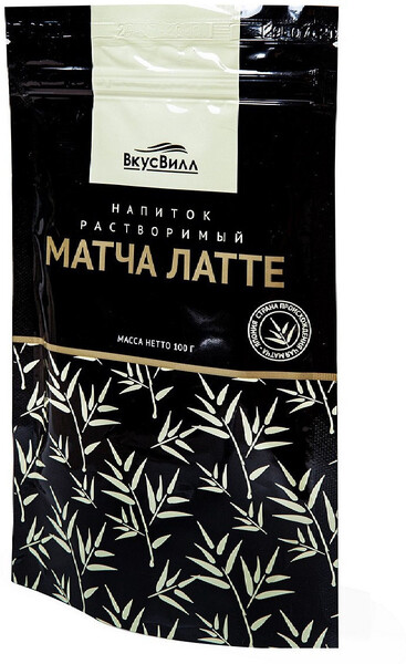 Напиток ВкусВилл Матча Латте растворимый 100г