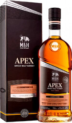 Виски M&H Apex Cognac Cask Single Malt Whiskey (gift box), 0.7 л
