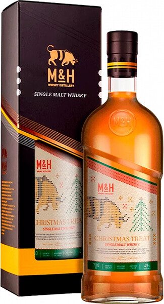 Виски M&H Apex Christmas Treat Single Malt Whiskey (gift box), 0.7 л
