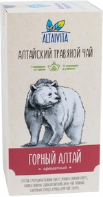 Чай АЛТАЙВИТА Алтайский травяной Горный Алтай 10 пирамидок по 4 г