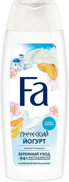 Гель для душа Fa Крем-гель Миндальный Йогурт 250 мл., ПЭТ