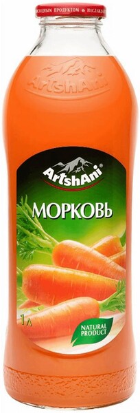 Нектар Artshani морковный 1 л., стекло
