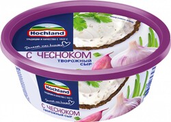 Сыр творожный Hochland чеснок 60%, 140 г