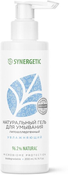 Гель для умывания Synergetic увлажняющий, 200 мл