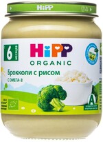 Пюре овощное HiPP Брокколи с рисом с 6 мес., 100 г