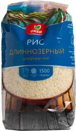 Крупа рис О`КЕЙ длиннозерный 1,5кг
