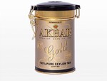 Чай АКБАР Gold Tea цейлонский листовой 100 гр., ж/б