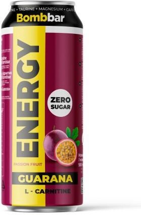 Напиток энергетический Bombbar Energy Маракуйя с гуараной и L-карнитином 500 мл., ж/б