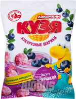 Кукурузные шарики Кузя Лакомкин Йогурт с черникой, 50 г