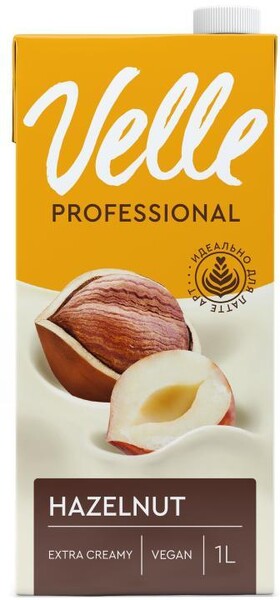 Молоко растительное Velle Professional Фундук, 1 л., тетра-пак