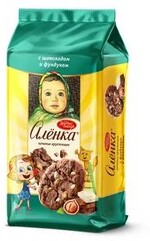 Печенье хрустящее «Аленка» с шоколадом и фундуком, 170 г