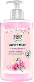 Мыло жидкое Svoboda Розовый пион 430 мл., дозатор