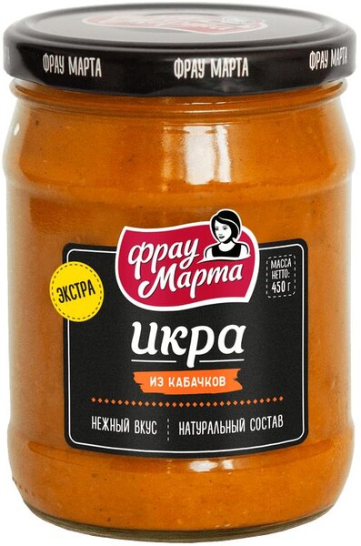 Икра из Кабачков Фрау Марта Беларусь 430 гр., стекло