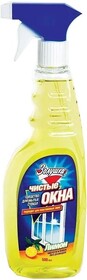 Средство для мытья окон Золушка Чистые Окна Лимон 750 мл., Лимон с триггером