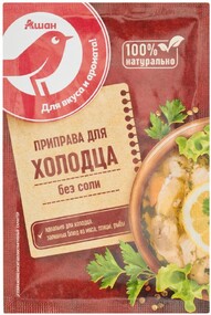 Приправа для холодца АШАН Красная птица без соли, 15 г