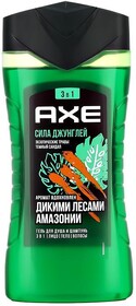 Гель для душа и шампунь Axe Сила джунглей 250 мл., ПЭТ