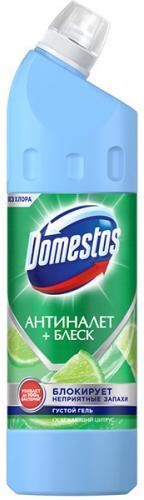 Чистящее средство-гель универсальное Domestos Освежающий цитрус Антиналет + блеск, 750 мл