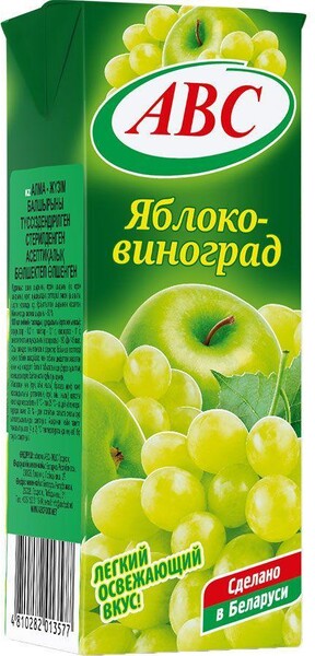 Нектар АВС Яблоко-виноград 200 мл., тетра-пак