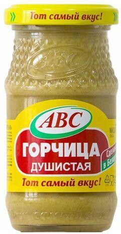 Горчица АВС Душистая 160 гр., стекло