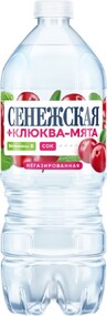 Вода питьевая «Сенежская» клюква-мята негазированная, 1 л