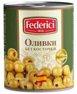 Оливки Federici без косточки 3 кг., ж/б