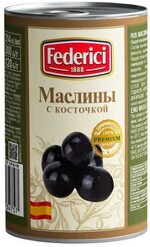 Маслины Federici с косточкой 300 гр., ж/б