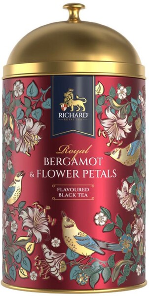 Чай черный RICHARD Royal Bergamot & Flower Petals Ароматизированный Листовой, 60 г