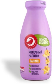 Напиток молочный АШАН Красная птица Ваниль БЗМЖ, 300 мл