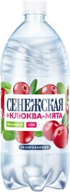 Вода питьевая «Сенежская» клюква-мята газированная, 1 л