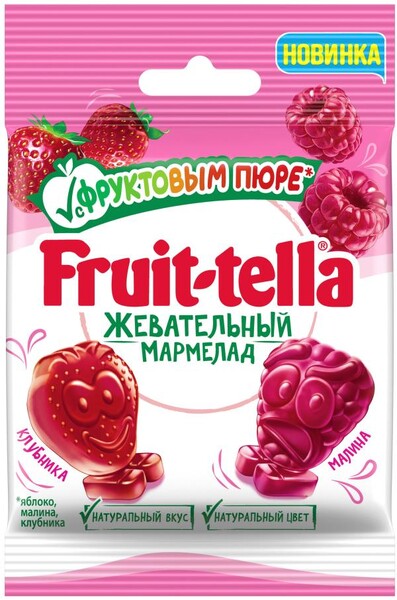 Мармелад жевательный Fruittella Фруктовое пюре, 36 г