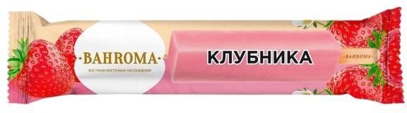 Лед фруктовый молочный Bahroma Клубника эскимо 68 гр., флоу-пак