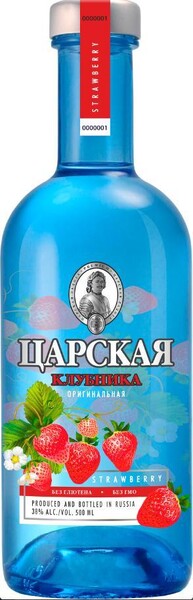 Водка Царская Оригинальная Клубника 38% 500 мл., стекло