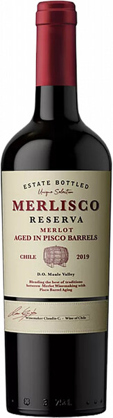 Вино Merlisco Reserva Central Valley DO Bodegas y Vinedos de Aguirre, 0.75 л