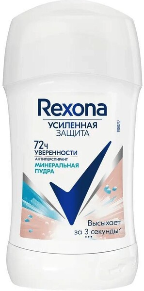 Антиперспирант-карандаш Rexona Минеральная пудра 40 мл., ПЭТ