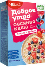 Каша овсяная Увелка Ассорти из лесных ягод, 6×40 г