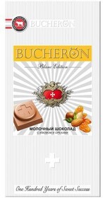 Шоколад Bucheron Blanc Edition молочный с изюмом и орехами 85 гр., картон